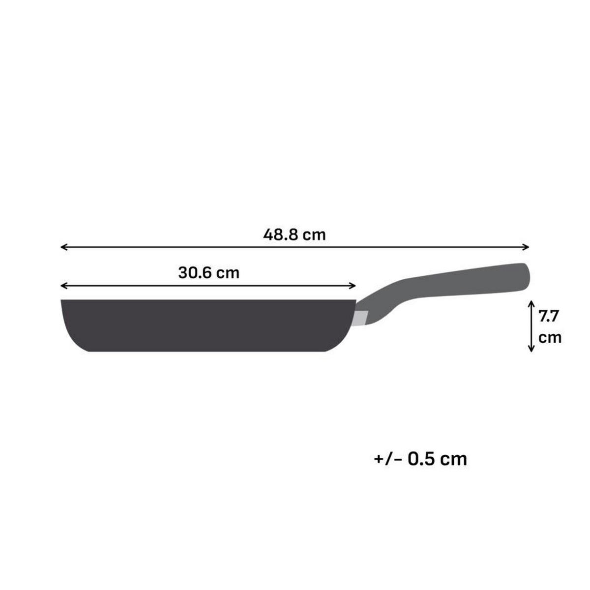 PONEV ZA PEČENJE Renewal 30 cm keramična prevleka  - barve aluminija, Basics, kovina (30cm) - Tefal