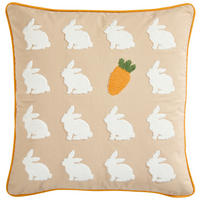 KISSENHÜLLE FARMI 45/45 cm  - Braun, Textil (45/45cm) - Novel