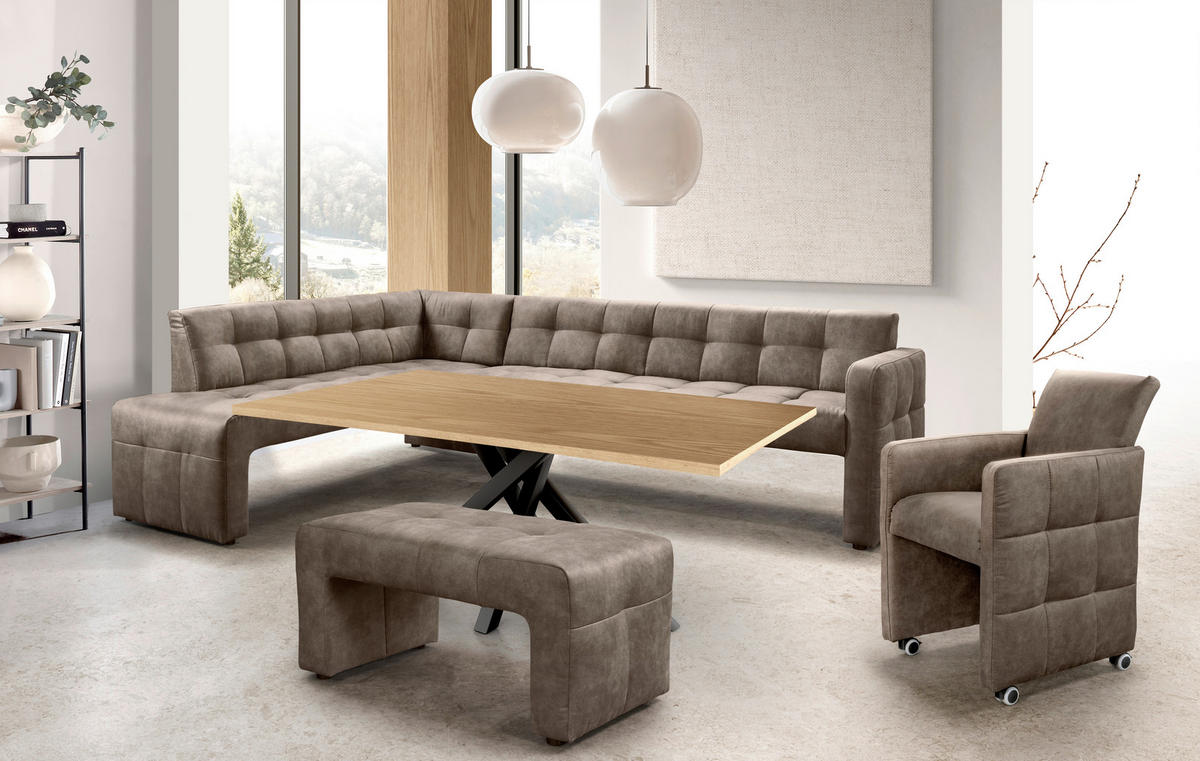 STOLICA S NASLONOM ZA RUKE  taupe  drvo, tekstil, drvni materijal      - taupe, Moderno, drvni materijal/drvo (64/90/72cm) - Livetastic