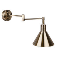 STENSKA SVETILKA   40 W   230 V E14 - platinaste barve, Basics, kovina (37.5/14/17cm)