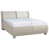POLSTERBETT 180/200 cm  in Creme  - Weiss/Silberfarben, Design, Holzwerkstoff/Kunststoff (180/200cm) - Beldomo - Sleep