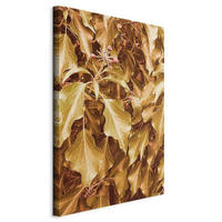 LEINWANDBILD Herbst, Blätter 40/60/1,2 cm  - Hellbraun, Basics, Holzwerkstoff/Textil (40/60/1,2cm) - artgeist
