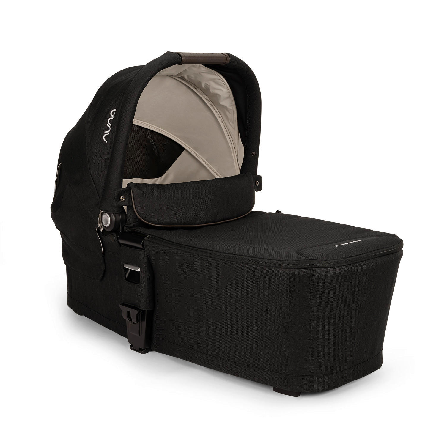 LIEGEWANNE Mixx Next  - Haselnussfarben/Schwarz, Basics, Textil (43/63/90,5cm) - Nuna