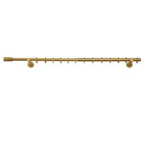 VORHANGSTANGENSET  120 cm  - Goldbraun, Basics, Metall (120cm)