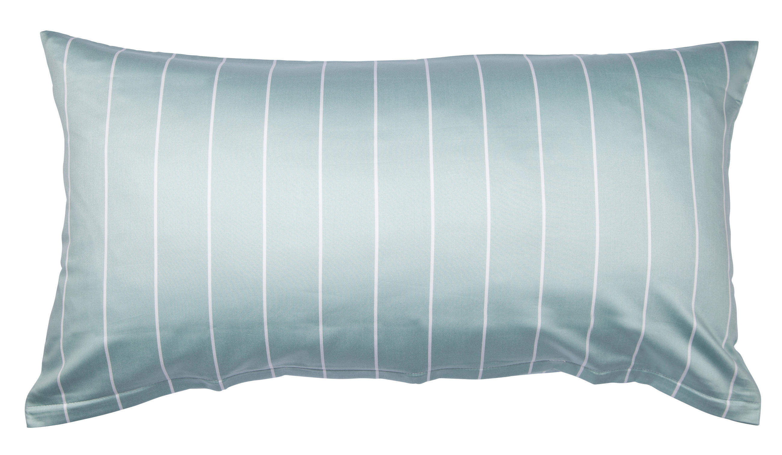 KISSENHÜLLE Giulietta 40/80 cm  - Weiß/Hellgrün, KONVENTIONELL, Textil (40/80cm) - Janine