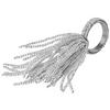 PRSTEN ZA SALVETE srebrna  - srebrna, Osnovno, staklo/metal (15cm) - Ambia Home