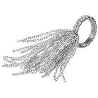 PRSTEN ZA SALVETE srebrna  - srebrna, Osnovno, staklo/metal (15cm) - Ambia Home
