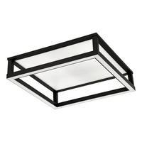 DECKENLEUCHTE    45/45/15 cm  - Weiss/Schwarz, Design, Kunststoff/Metall (45/45/15cm) - Eglo