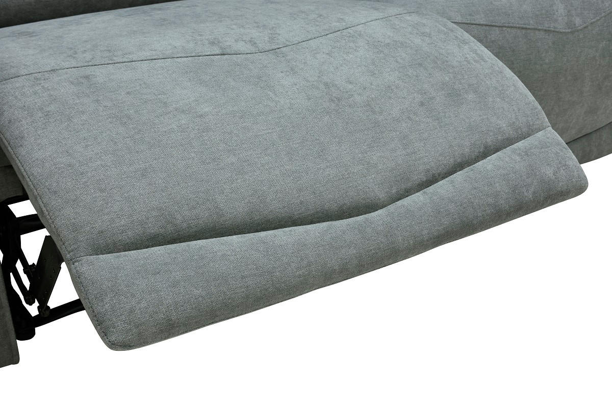 2,5 ÜLÉSES KANAPÉ fém, műanyag, textil szürke  - fekete/szürke, Konventionell, műanyag/textil (203/99/96cm) - Celina Home