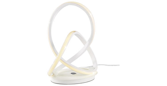 LED-TISCHLEUCHTE - Weiß, Design, Kunststoff/Metall (28/14/33cm) - Ambiente