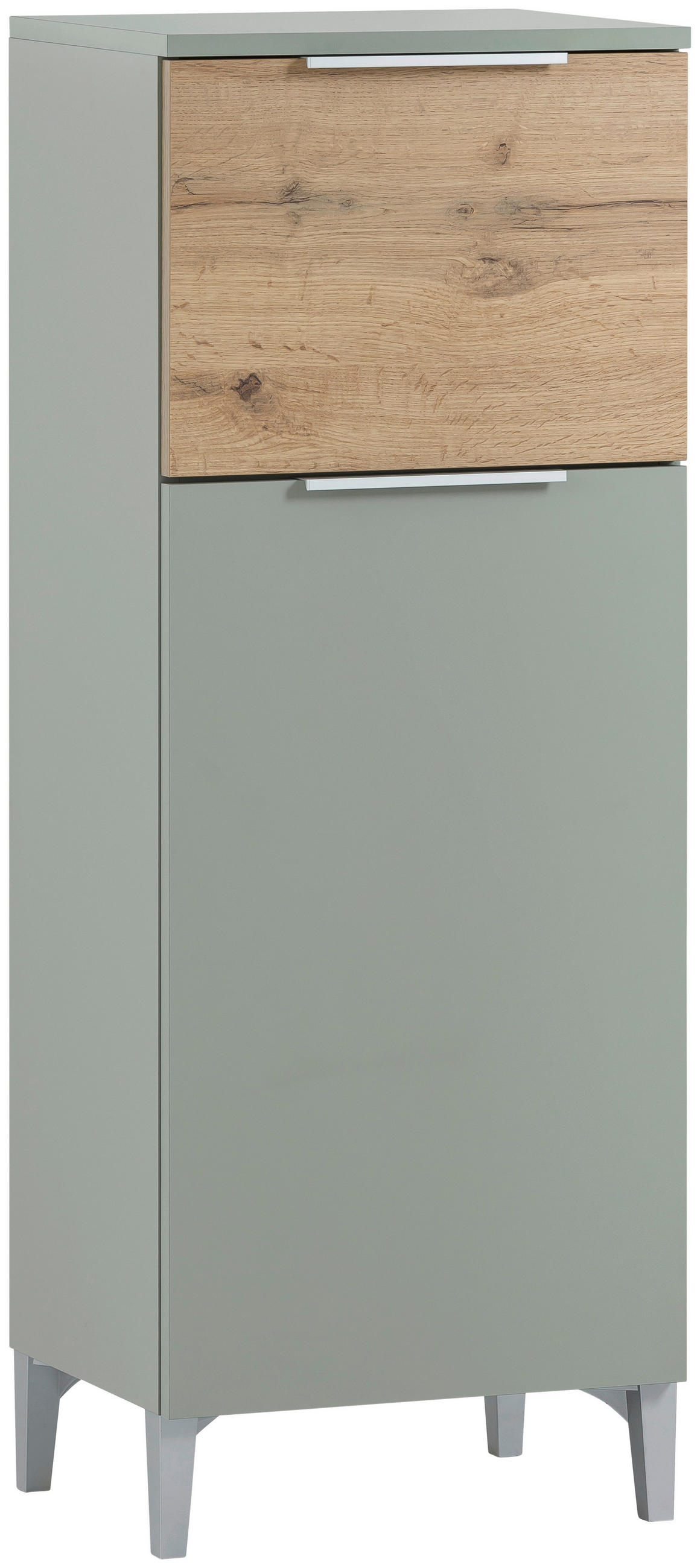 Stylife Highboard Smilla Silber, Eiche, Pastellgrün 40.3x109.6x31.9 cm