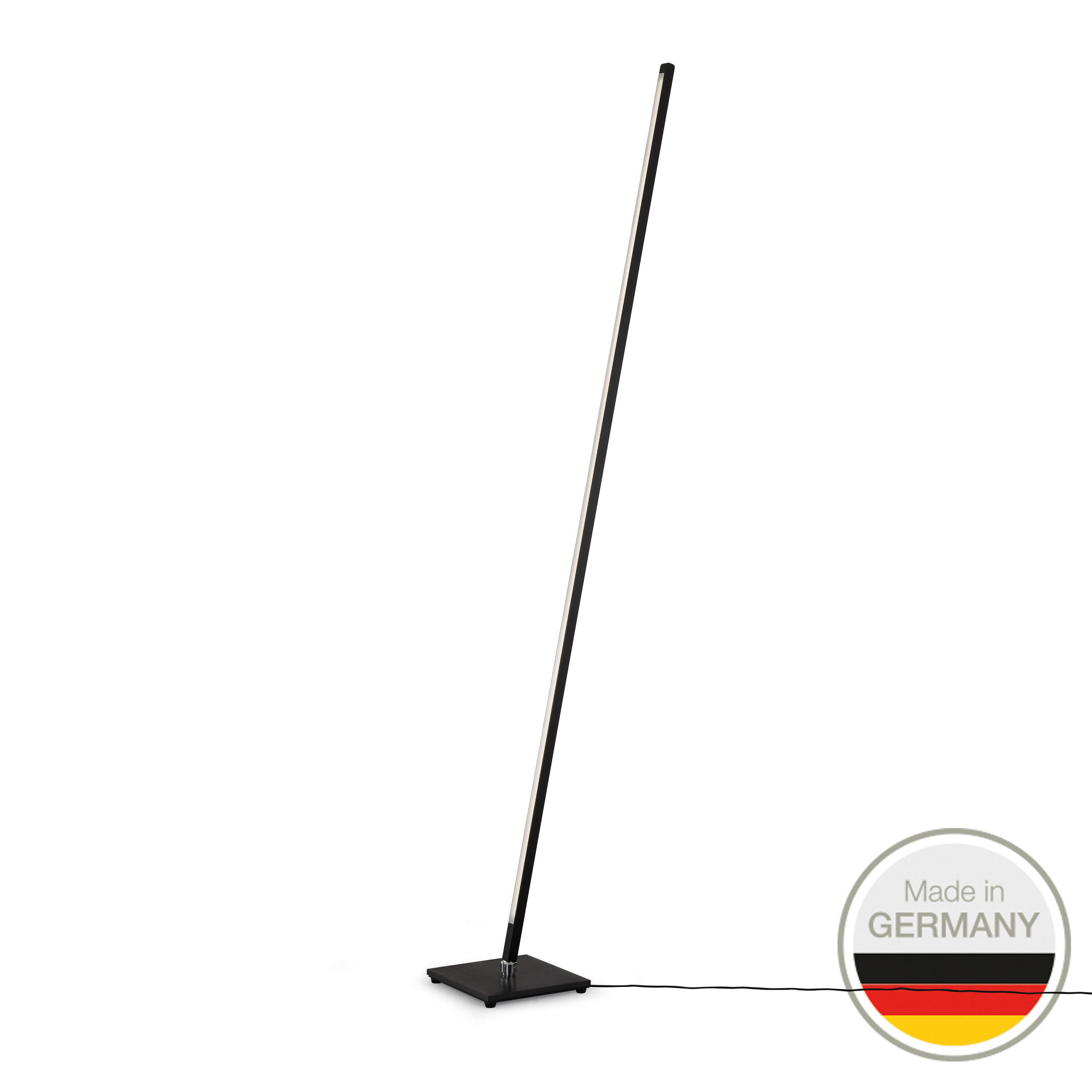 LED-STEHLEUCHTE    - Schwarz, KONVENTIONELL, Metall (158/20/20cm) - Ambiente