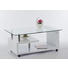 COUCHTISCH rechteckig Weiß - Weiß, Design, Glas/Metall (110/40/65cm) - Carryhome