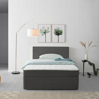 BOXBETT 140/200 cm  in Grau  - Grau, Modern, Holz/Textil (140/200cm) - MID.YOU