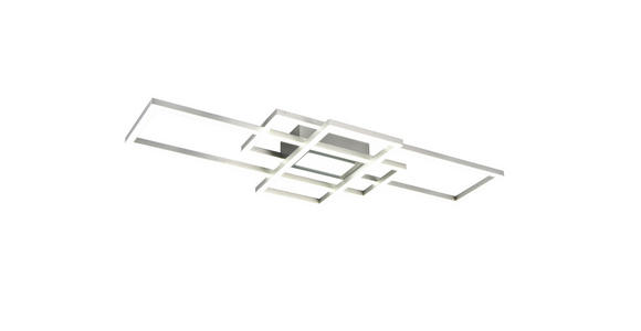 LED-DECKENLEUCHTE 70/30/6,2 cm   - Nickelfarben, Basics, Kunststoff/Metall (70/30/6,2cm) - Novel