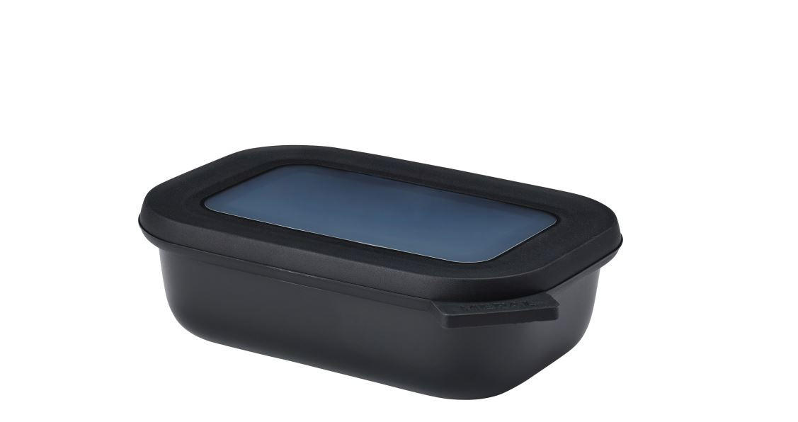 VORRATSDOSE CIRQULA 0,5 L  - Transparent/Schwarz, KONVENTIONELL, Kunststoff (18/5/13cm) - Mepal