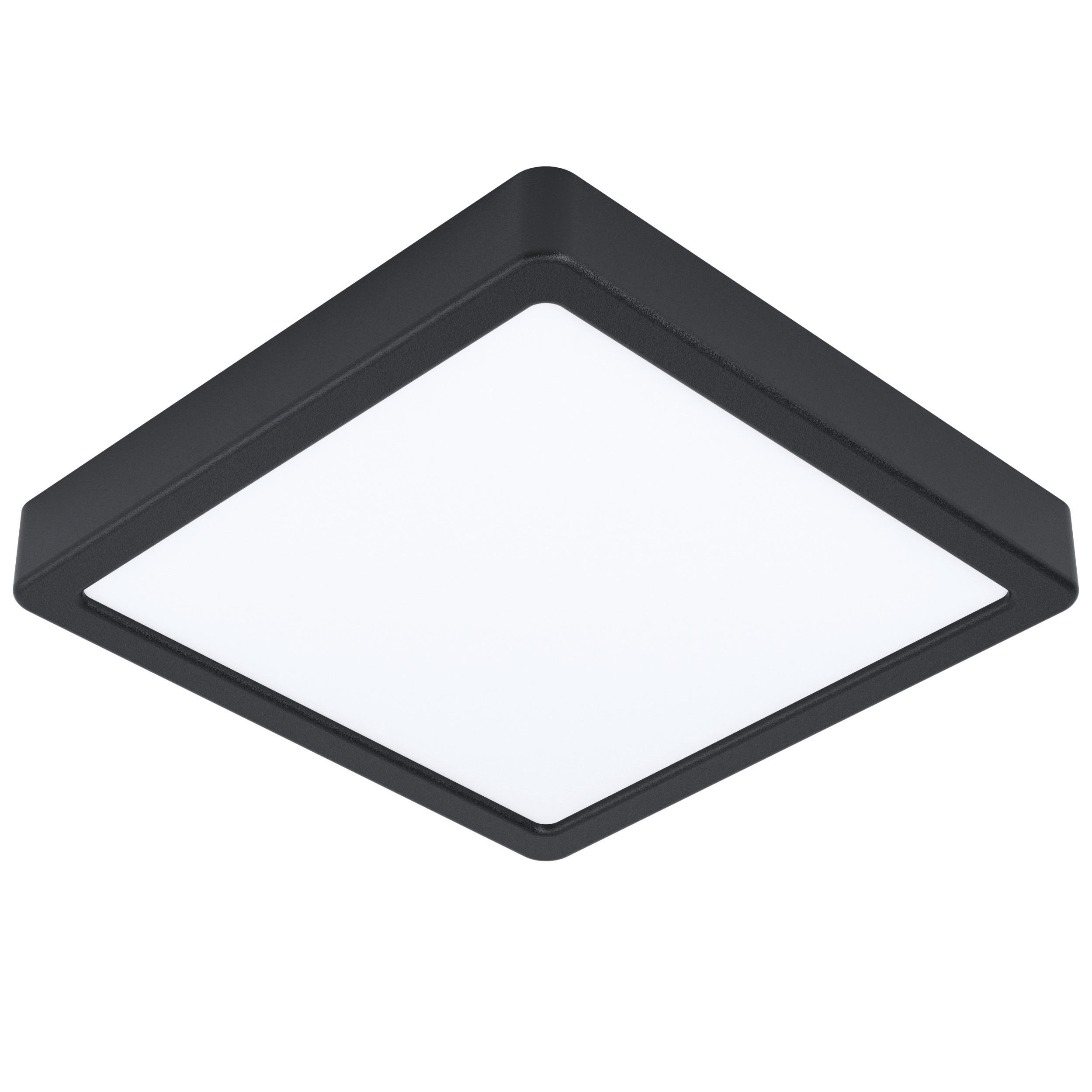 LED SVJETILJKA STROPNA Fueva 5  - bijela/crna, Basics, metal/plastika (21/21/2,8cm)