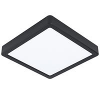 STROPNA LED-SVETILKA  Fueva 5 /2100 lm/4000 K// - črna/bela, Basics, kovina/umetna masa (21/21/2,8cm)