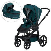 KINDERWAGENSET ROCK IT Outdoor  - Petrol/Schwarz, Basics, Textil/Metall (102/58/120cm) - Hartan