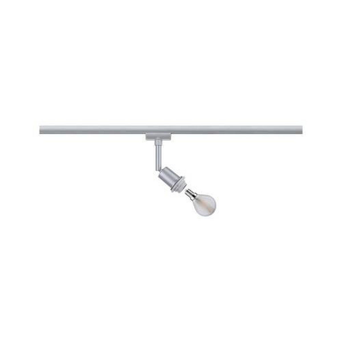 SCHIENENSYSTEM-STRAHLER URail 4,4/16,3 cm   - Chromfarben, Basics, Kunststoff/Metall (4,4/16,3cm) - Paulmann