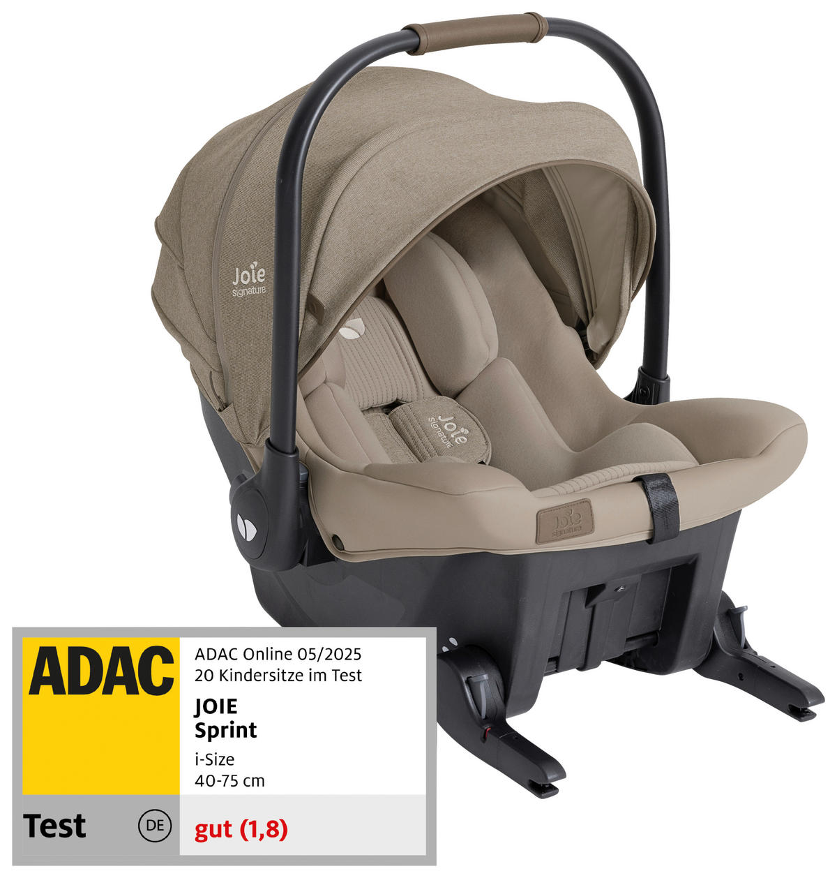 BABYSCHALE Sprint Sandstone   - Sandfarben, Basics, Kunststoff/Textil (45/58/64cm) - JOIE SIGNATURE