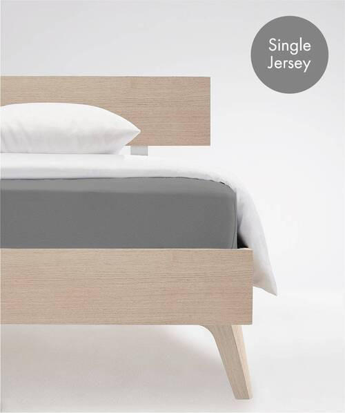 SPANNBETTTUCH Jenny C Single-Jersey  - Grau, Basics, Textil (100/220cm) - Fleuresse