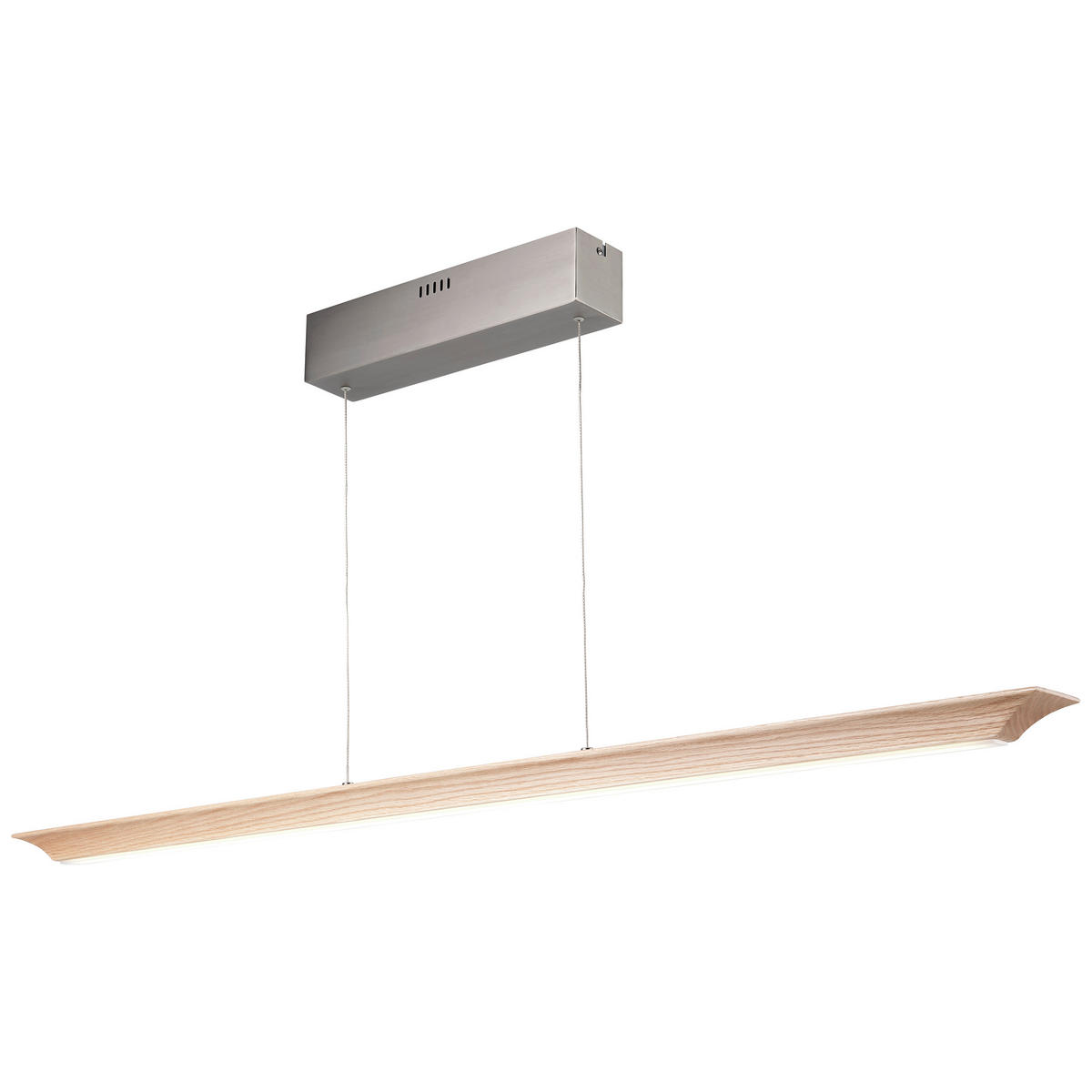 LED-HÄNGELEUCHTE  - Eichefarben, Natur, Holz (125/7,5/150cm)
