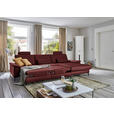 ECKSOFA  in Echtleder Brombeere  334/176 cm  - Brombeere/Schwarz, Design, Leder/Metall (334/176cm) - Dieter Knoll