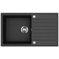 SPÜLE  - Schwarz, Basics, Stein (86/20/50cm) - Visiona