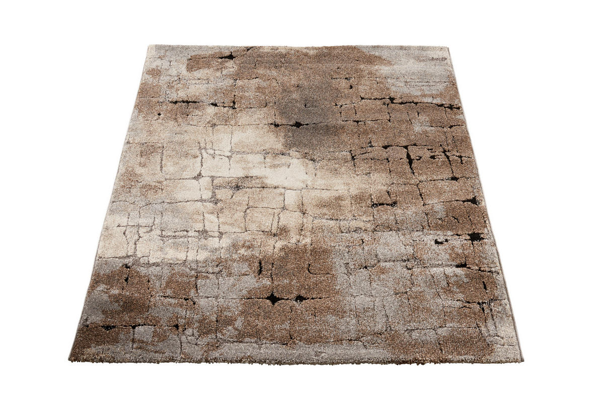 WEBTEPPICH 67/130 cm Baleria Ibiza Braun, Grau, Beige  - Beige/Braun, Design, Textil (67/130cm) - Novel