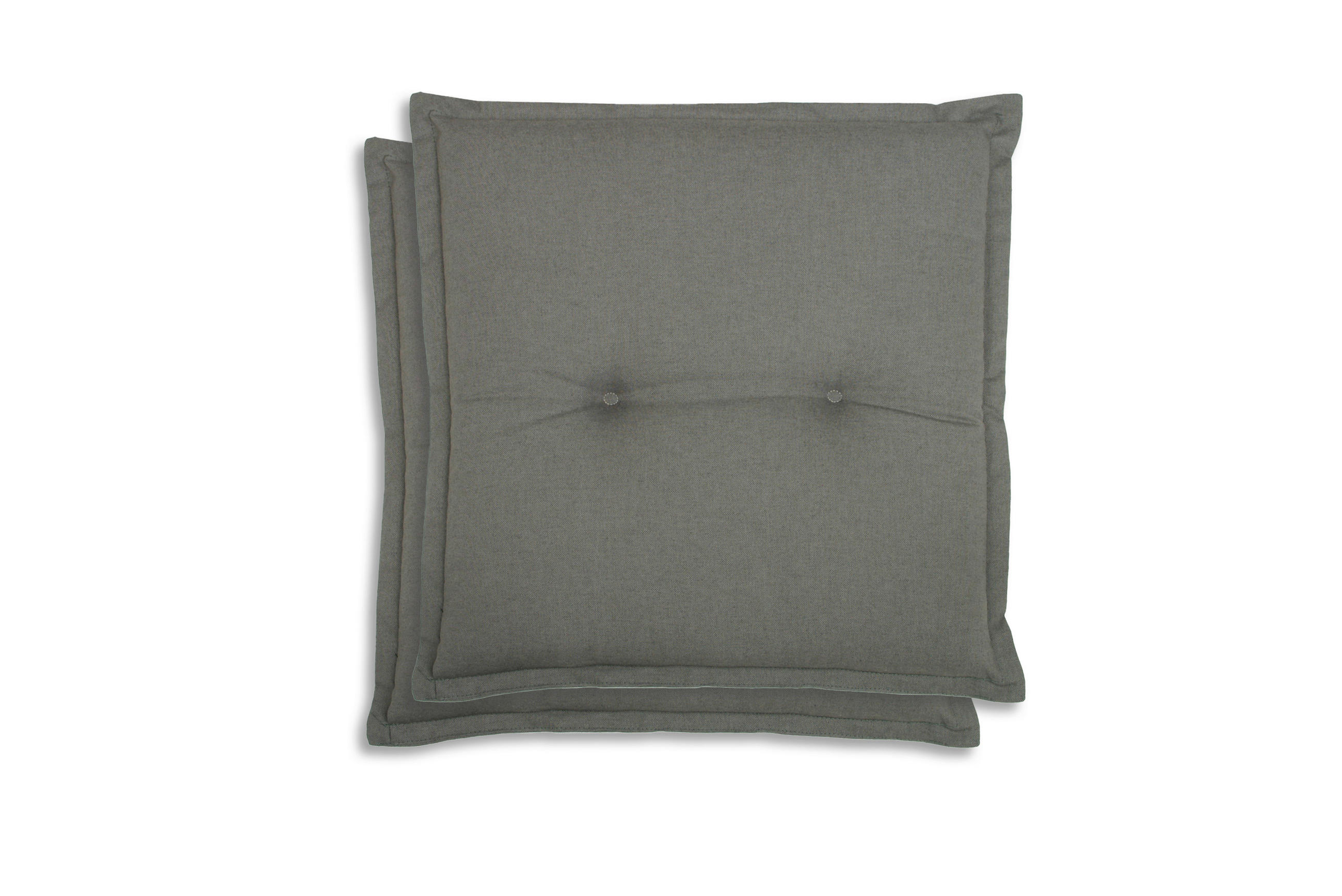 GARTENHOCKERAUFLAGE 2er-Set  - Grau, Basics, Textil (50/7/50cm)