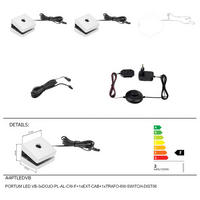 LED-KLEMMLEUCHTE - Silberfarben/Schwarz, KONVENTIONELL, Kunststoff - Livetastic