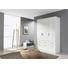 KLEIDERSCHRANK in Weiß - Alufarben/Weiß, KONVENTIONELL, Holzwerkstoff/Kunststoff (136/197/54cm) - Carryhome KLEIDERSCHRANK in Weiß - Alufarben/Weiß, KONVENTIONELL, Holzwerkstoff/Kunststoff (136/197/54cm) - Carryhome