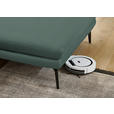 ECKSOFA in Echtleder Opal  310/180 cm  - Opal/Schwarz, Design, Leder/Metall (310/180cm) - Dieter Knoll