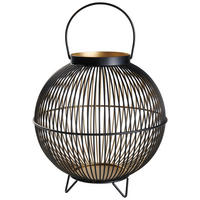 LAMPÁŠ kov - čierna/zlatá, Design, kov (27/27cm) - Ambia Home