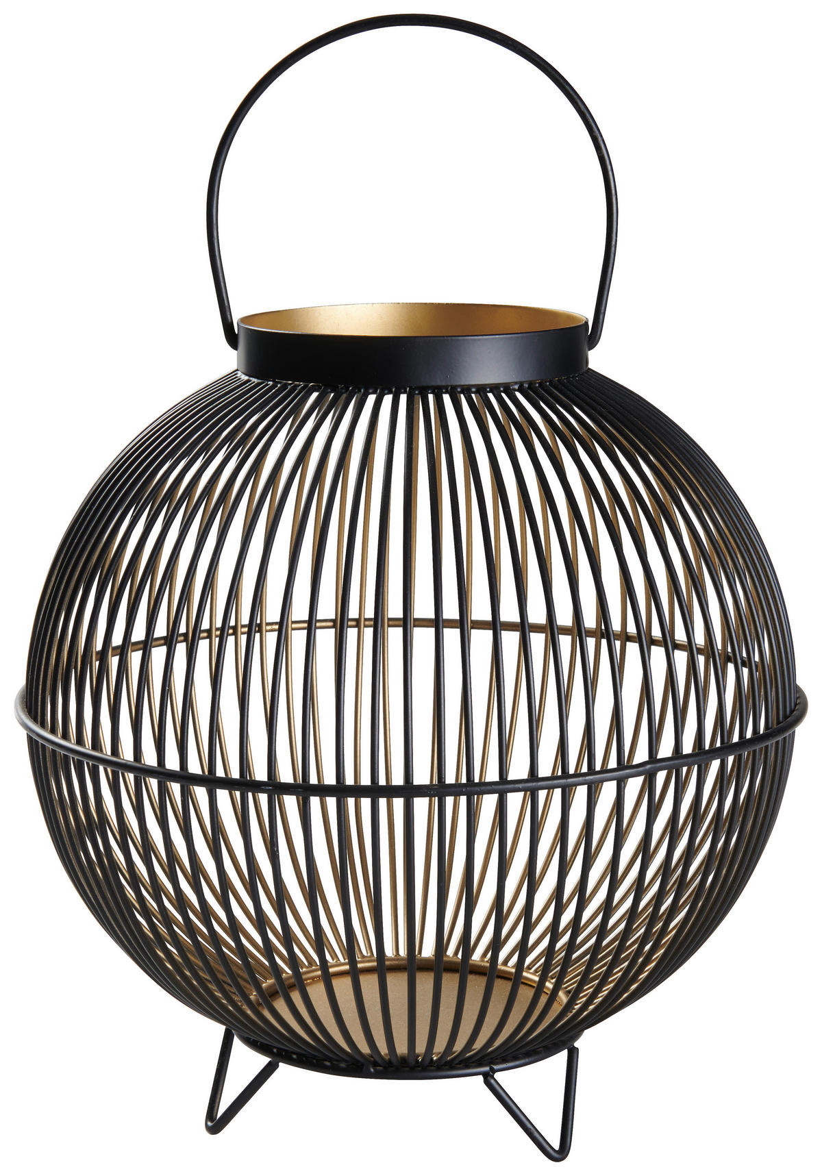 LAMPÁŠ kov - čierna/zlatá, Design, kov (27/27cm) - Ambia Home