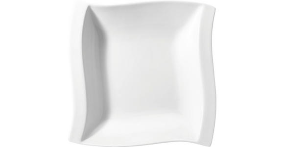 SUPPENTELLER Swing 22/22 cm - Weiß, Basics, Keramik (22/22cm) - Novel