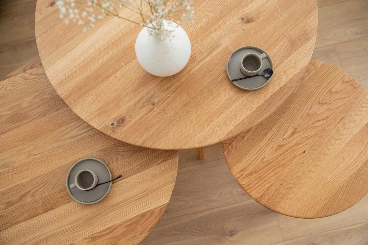 COUCHTISCH Holz 50/50/41,5 cm  - Eichefarben, Design, Holz (50/50/41,5cm) - Livetastic