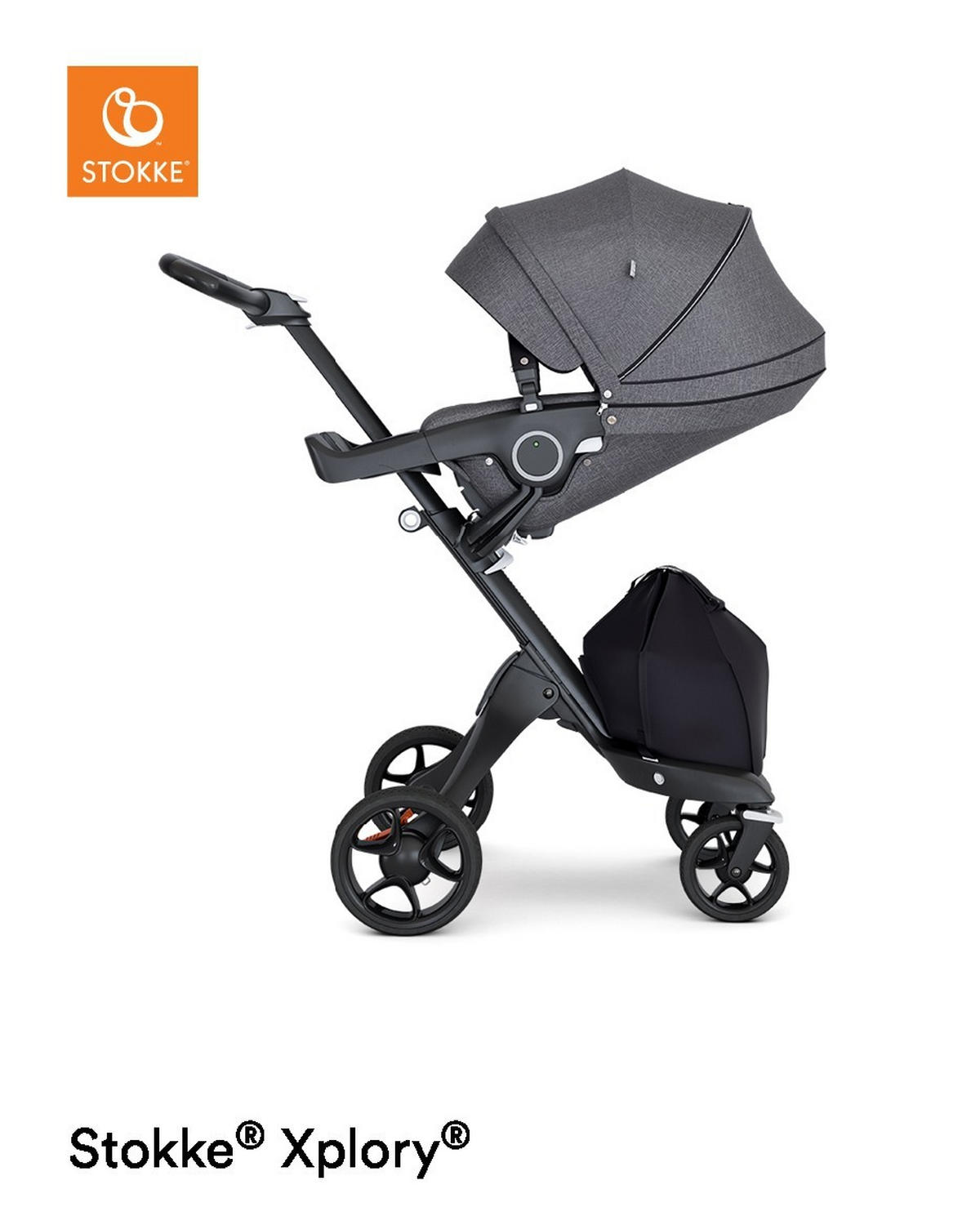 OTROŠKI VOZIČEK  Xplory 6  temno siva  - temno siva/črna, Design, kovina/umetna masa (56,5/89-123/75-102cm) - Stokke