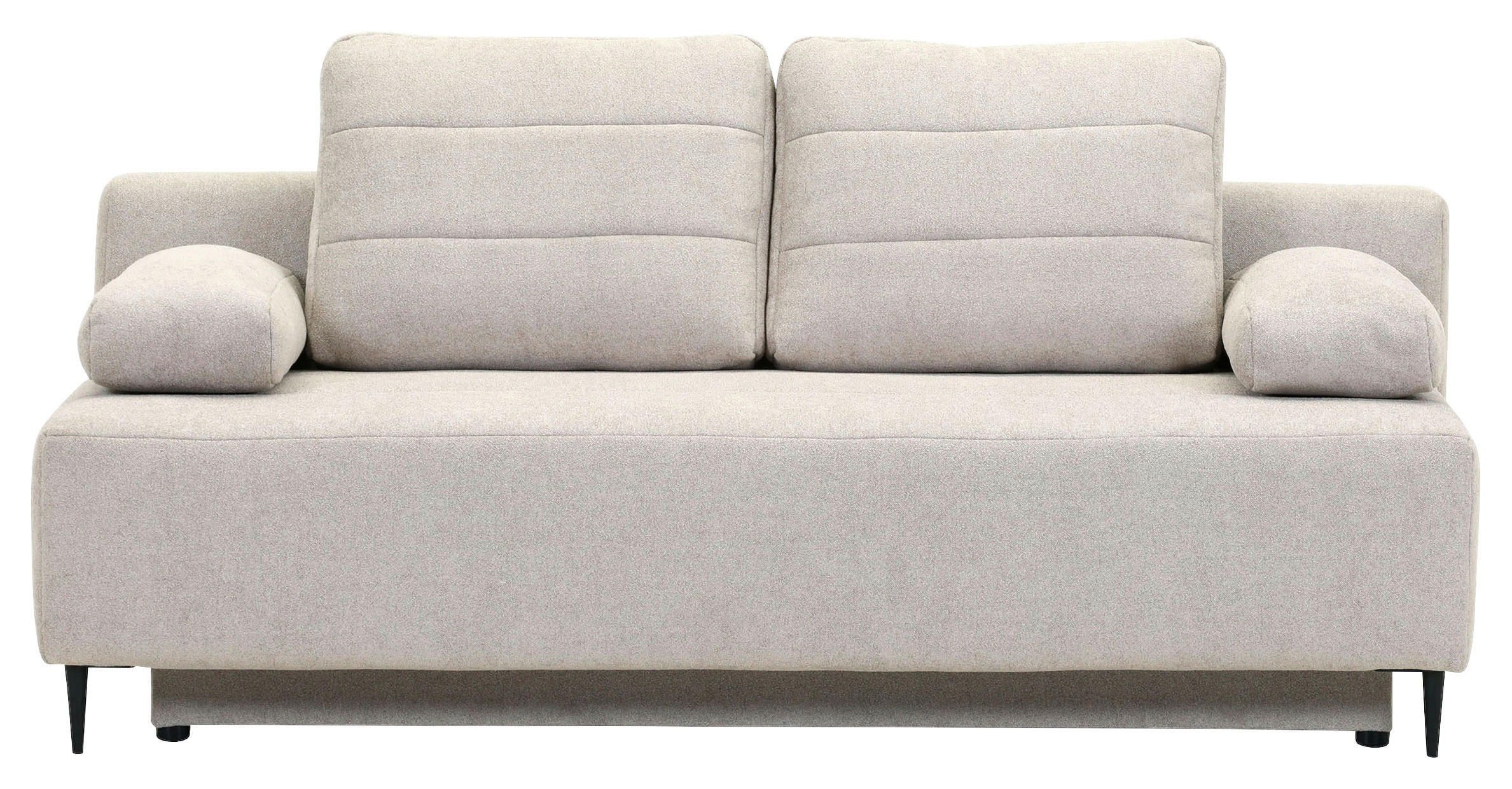 SCHLAFSOFA in Flachgewebe Braun  - Schwarz/Braun, KONVENTIONELL, Textil/Metall (197/75/100cm) - Carryhome
