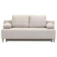 SCHLAFSOFA mit Liegefunktion, Schlafen auf Sitzhöhe, Rücken echt, Stoffauswahl Flachgewebe Braun - Schwarz/Braun, KONVENTIONELL, Textil/Metall (197/75/100cm) - Carryhome
