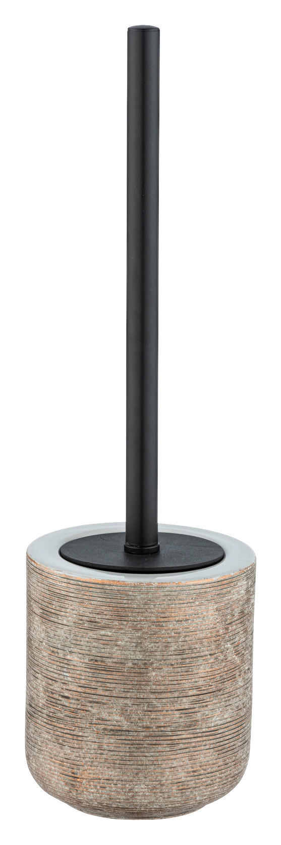 WC-BÜRSTENGARNITUR - Beige/Goldfarben, Basics, Keramik/Metall (11,5/39,5/11,5cm) - Wenko