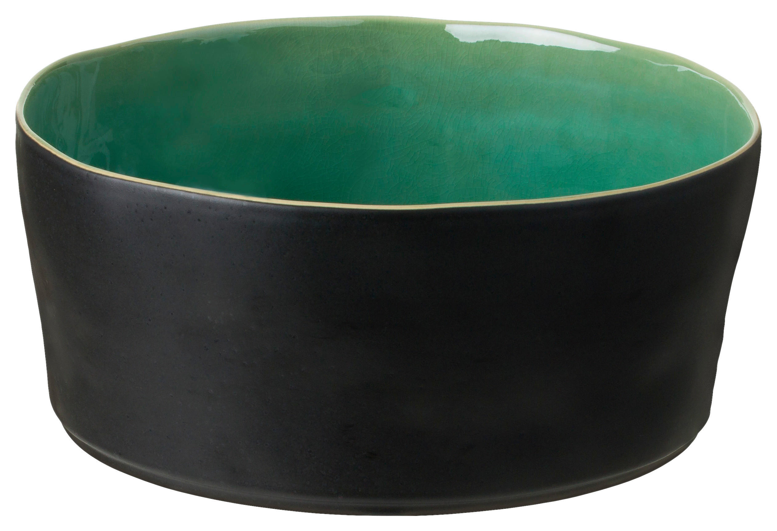 SCHÜSSEL RIVIERA   - Türkis/Schwarz, Basics, Keramik (24/10cm) - Costa Nova