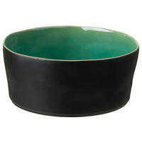 SCHÜSSEL RIVIERA   - Türkis/Schwarz, Basics, Keramik (24/10cm) - Costa Nova