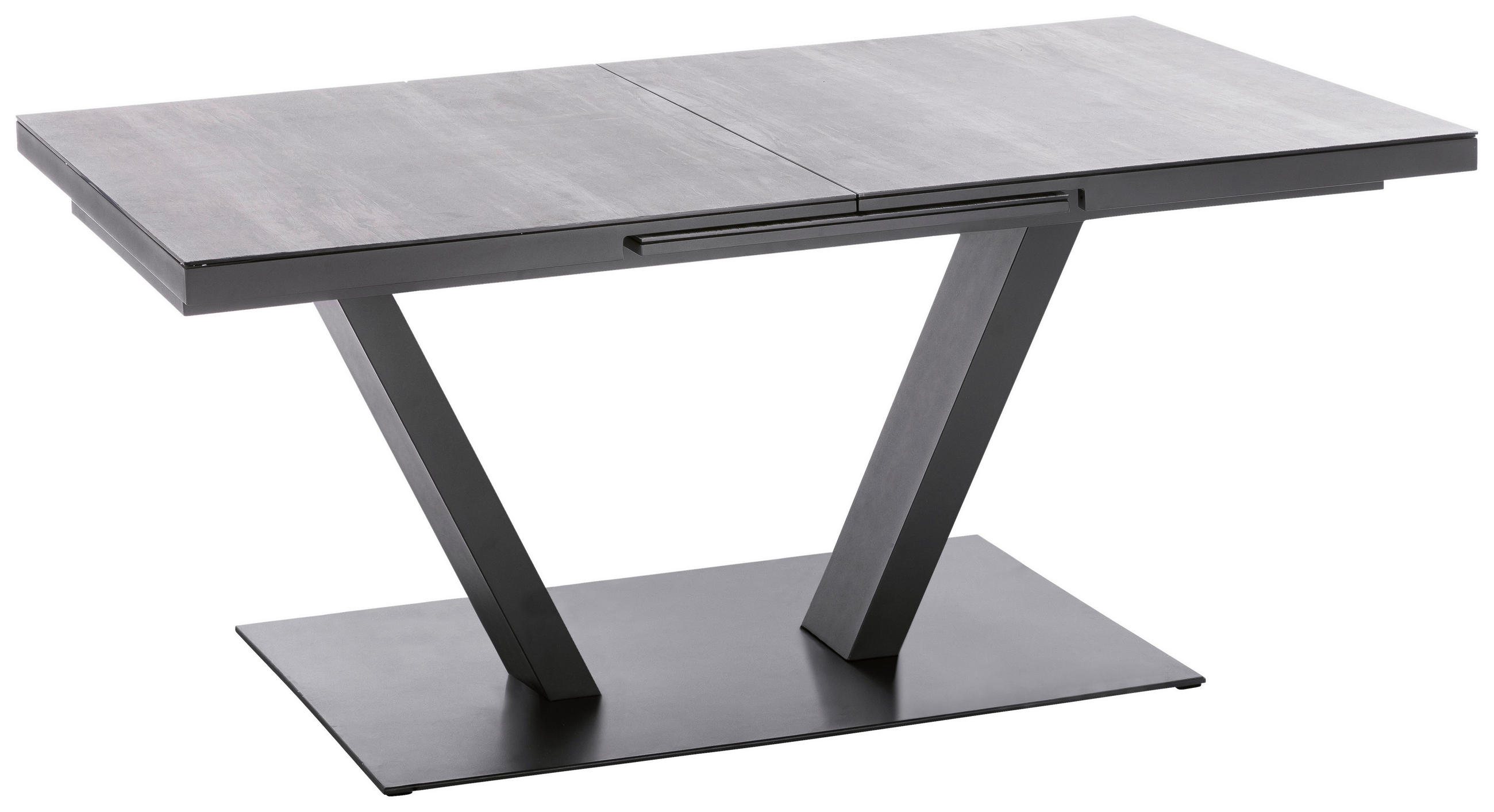 GARTENTISCH 180/100/76 cm Metall rechteckig  - Anthrazit/Grau, Design, Glas/Metall (180/100/76cm)