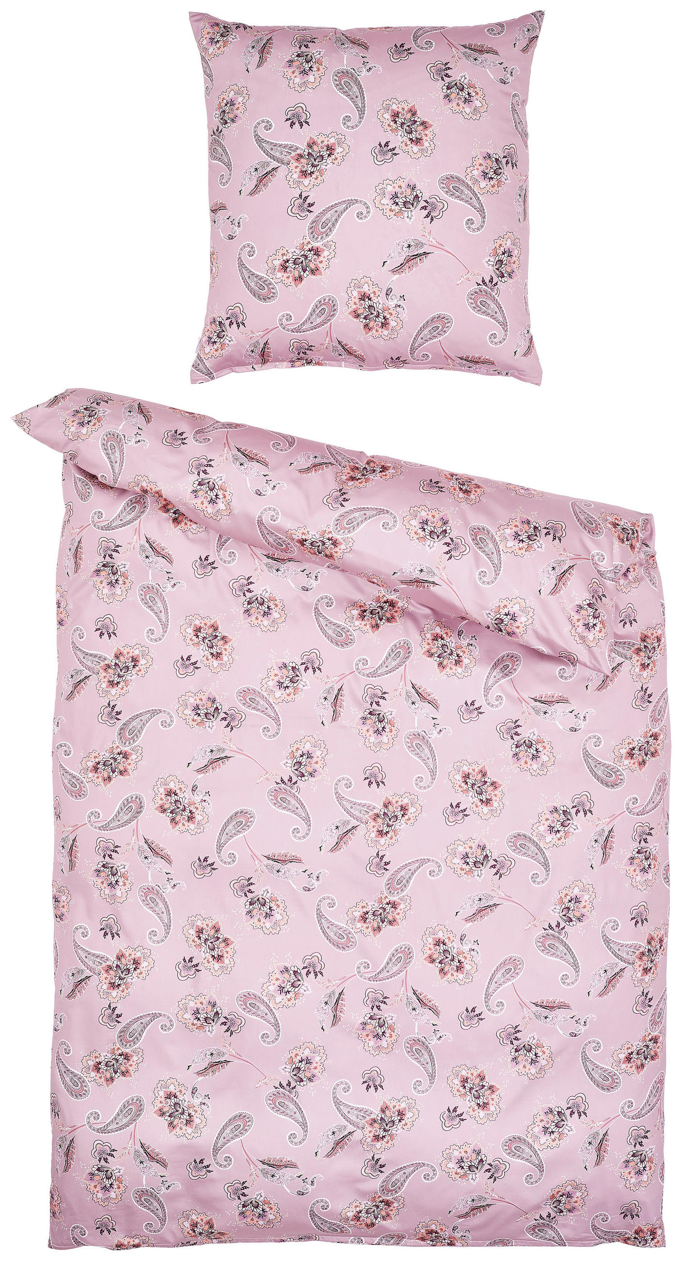 BETTWÄSCHE Satin 135/200 cm  - Mauve, Basics, Textil (135/200cm) - Estella