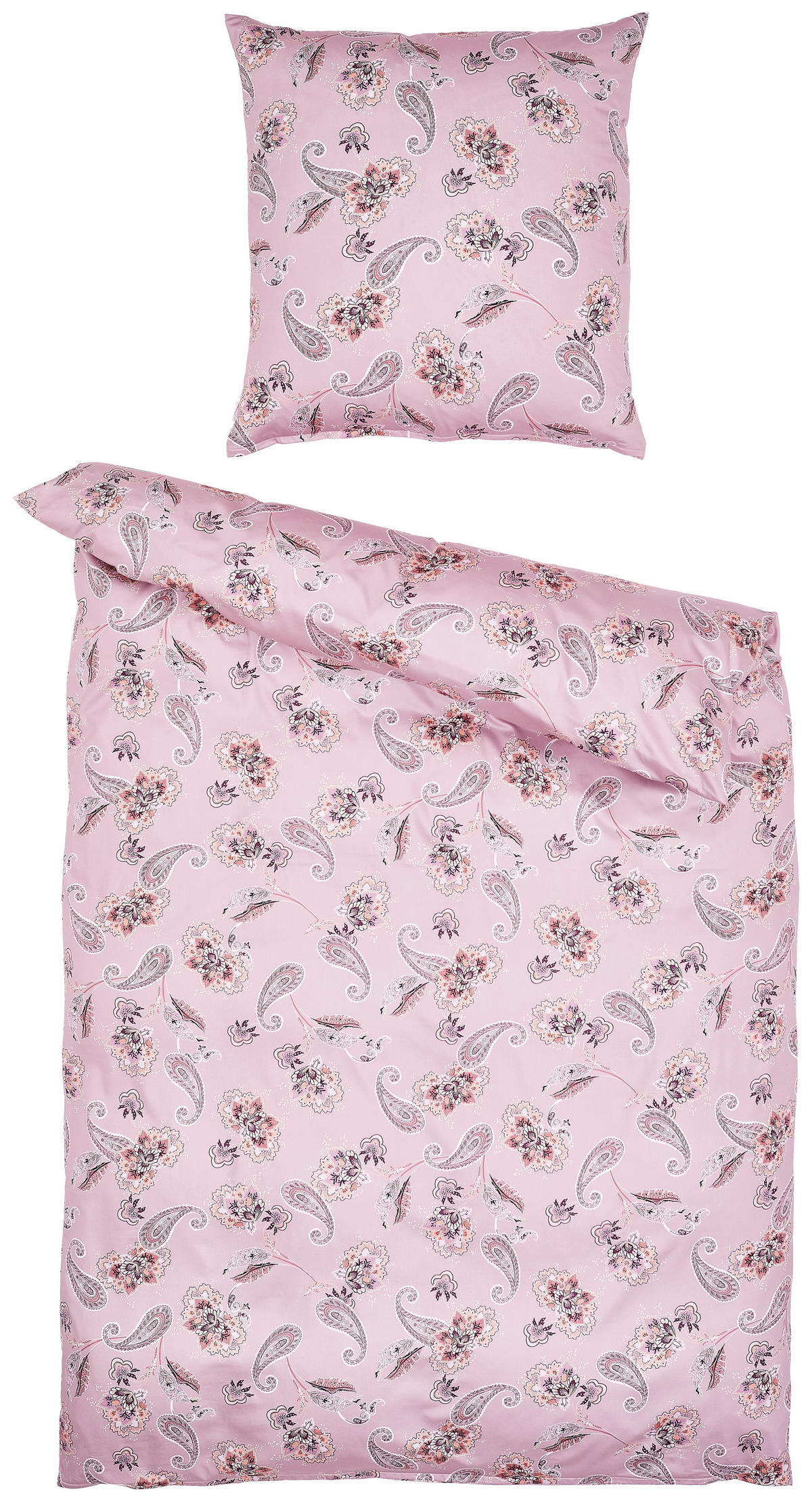 BETTWÄSCHE Satin 135/200 cm  - Mauve, Basics, Textil (135/200cm) - Estella