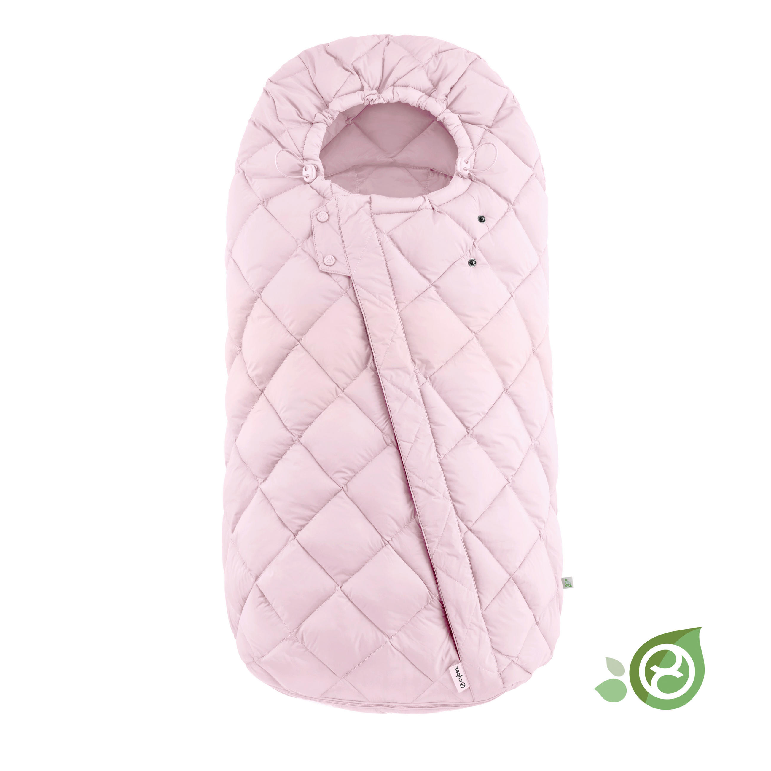FUßSACK Snogga 2  - Hellrosa, Basics, Textil (90/50/20cm) - cybex GOLD