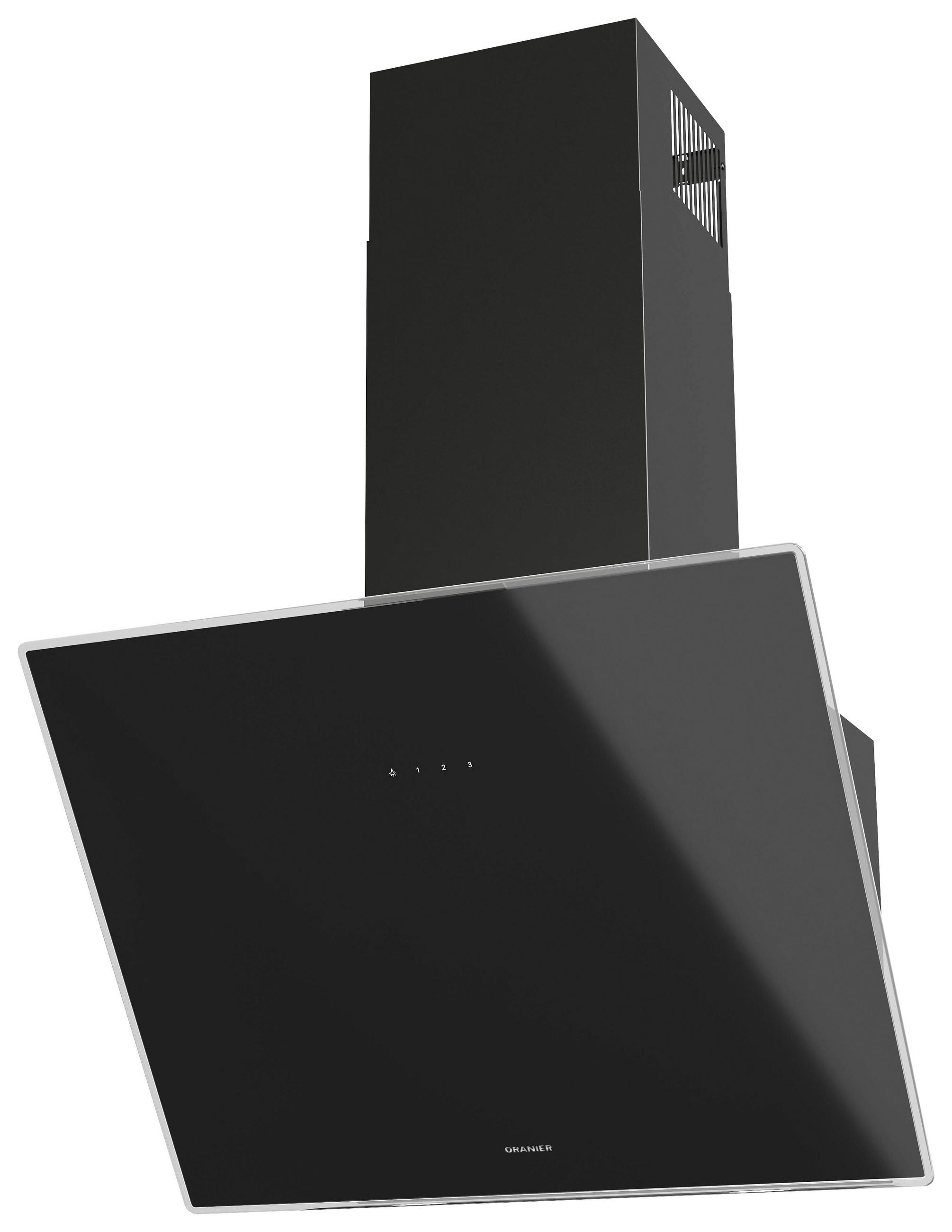 DUNSTABZUGSHAUBE LEA60S1  - Schwarz, Basics, Glas/Metall (59,6/76,7-115,2/39,2cm) - Oranier