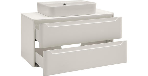 WASCHTISCHKOMBI 101 cm  - Weiß, KONVENTIONELL, Keramik/Holzwerkstoff (101cm) - Xora